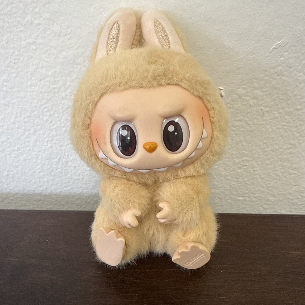 Pop Mart Labubu The Monsters Have A Seat SISI Cream Beige Plush Keychain